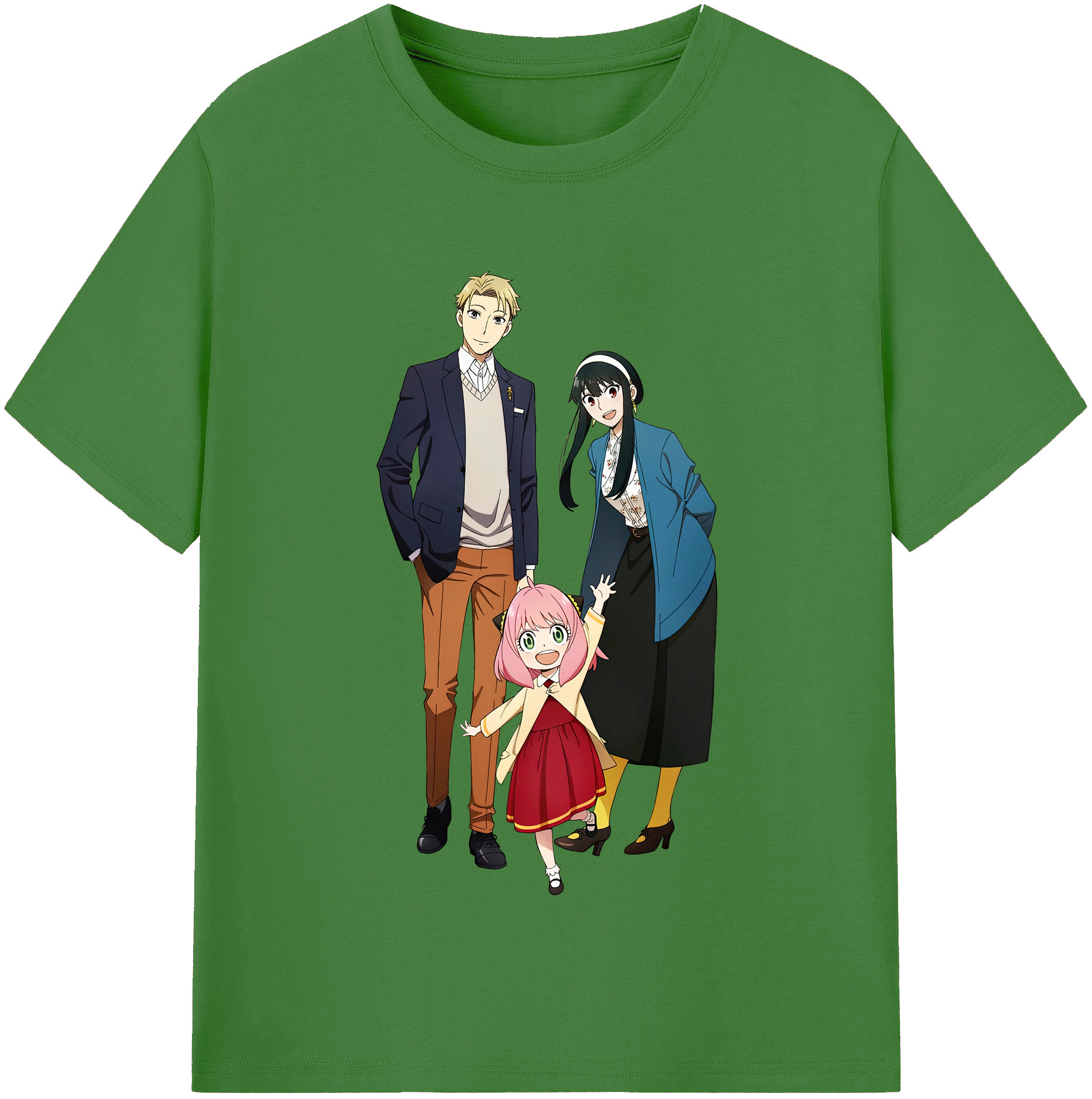 （画像用） SPY×FAMILY间谍家家酒 レディースカジュアルプリントTシャツ（綿100％）